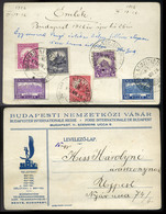 95000 BUDAPEST 1926. Nemzetközi Vásár Alkalmi Helyi Levlap, érdekes Korona-Pengő Váltással Kapcsolatos Szöveggel  /  Int - Lettres & Documents