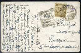 95013 BUDAPEST 1925. Helyi Képeslap, Céglyukasztásos Bélyeggel  /  Local Pic. P.card Corp Punched Stamp - Lettres & Documents