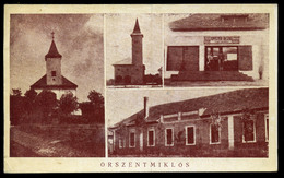 94603 ŐRSZENTMIKLÓS  1944. Képeslap M.Kir.Mozgóposta 7. Bélyegzéssel  /  Vintage Pic. P.card Hun. Roy. TPO 7. Pmk - Oblitérés