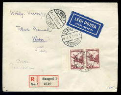94771 BUDAPEST 1931. Dekoratív Légi Levél Bécsbe Küldve  /  Decorative Airmail Letter To Vienna - Lettres & Documents