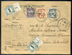 95144 BÓKA 1914. Értéklevél Hárombélyeges Bérmentesítéssel Tábori Postára Küldve, Portózva  /  Money Letter 3 Stamp Fran - Lettres & Documents