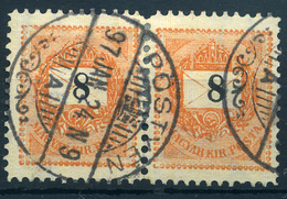 95170 PÖSTYÉN 8Kr  Pár Szép Bélyegzés  /  8Kr Pair Nice Pmk - Oblitérés