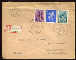 95190 NAGYVÁRAD 1940. Érdekes, Vegyes Bérmentesítésű,ajánlott Visszatérés Levél Budapestre  /  Interesting Mix. Frank. R - Lettres & Documents