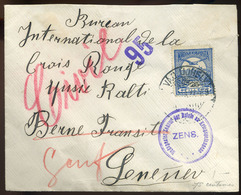 95149 VÁGÚJHELY 1917. Cenzúrázott Levél A Svájci Vöröskeresztnek Küldve  /  Cens. Letter To The Red Cross Of Switzerland - Lettres & Documents