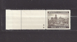 Bohemia & Moravia Böhmen Und Mähren 1940 MNH ** Mi 61 Zf Sc 48 Städte II, Cities And Castles II. Bogenrand, Zierfeld - Unused Stamps