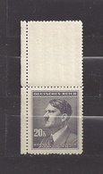 Bohemia & Moravia Böhmen Und Mähren 1942 MNH ** Mi 108 Zf Sc 81 Hitler. Coupon  Upper With Margin Of Sheet. - Ungebraucht