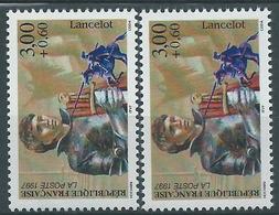 [23] Variété : N° 3115 Lancelot Armure Bleuté Au Lieu De Violet + Normal ** - Unused Stamps