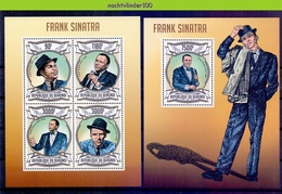 Nep099 BEROEMDE PERSONEN FRANK SINATRA MUSIC FAMOUS PEOPLE MICHEL 2983-86, 321 BURUNDI 2013 PF/MNH # - Singers