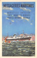 13-MARSEILLE- MESSAGERIE MARITIMES- MARSEILLE ANTILLES TAHITI NOUVELLES HEBRIDES , NOUVELLE CALEDODIE AUSTRALIE - Unclassified