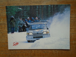 Suède , 1 , 205 Turbo 16 , J. Kankkunen / J. Piironen - Rallyes