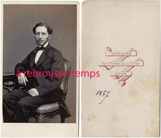 CDV En 1867-homme élégant Second Empire-mode-photo Victoire  à Lyon - Ancianas (antes De 1900)