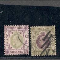 HongKong1904:Michel 85-6 Used Cat. $67.00Value - Ongebruikt