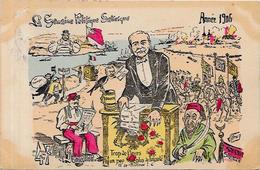 CPA FLEURY La Semaine Politique Satirique 1906 Circulé Jean JAURES Jewish Juif Judaïca - Philosophie & Pensées