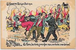 CPA FLEURY La Semaine Politique Satirique 1906 écrite Longchamps - Philosophie & Pensées