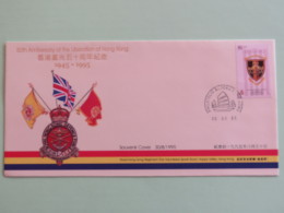 Hong Kong 1995 Special Cover - Liberation Of Hong Kong 1945 - Ship Cancel - Cartas & Documentos