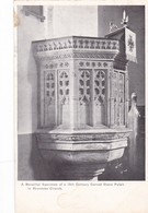 Postcard 15th Century Carved Stone Pulpit In Kewstoke Church Weston Super Mare My Ref  B12059 - Weston-Super-Mare