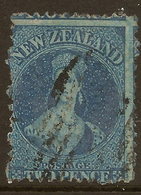 NZ 1864 2d FFQ P12.5 SG 114 U #AKK15 - Used Stamps