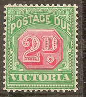 VICTORIA 1895 2d Postage Due SG D13 HM #AKZ218 - Ungebraucht