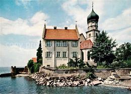 73147592 Wasserburg Bodensee Pfarrkirche St Georg Mit Pfarrhaus Wasserburg - Wasserburg (Bodensee)