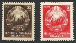 ERROR ROMANIA --PRINTING MOVED--1952 MNH --MI.NO.1371 & 1375. - Variétés Et Curiosités