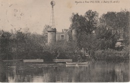 18 / 4 / 517  -  MOULIN  À  VENT  PILTER  À  BUTRY  (  95 )  Au Dos  Pub  Maison  Pilter - Butry