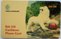 Barbados Cable And Wireless 263CBDF Gun Hill  BDS$10 " Gun Hill " - Barbados