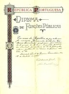 PORTUGAL, Diploma De Funções Públicas, F/VF - Ungebraucht