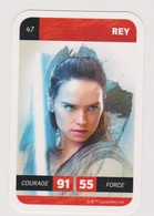 CARTE STAR WARS LECLERC   REY  47 - Star Wars