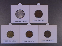 Lot AL3 : Allemagne : Beau Lot De 16 Pièces Années 1923, 1925, 1926, 1928, 1932. - Collezioni