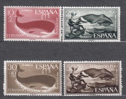 Fernando Po Whales 1960 Mi#188-191 Mint Never Hinged - Fernando Poo