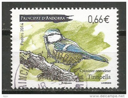 La Mésange Bleue, Un Timbre Oblitéré , 1 ère Qualité, Année 2014 - Used Stamps