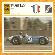 1948 FRANCE VIEILLE VOITURE TALBOT LAGO T26C T 26 C - FRANCE OLD CAR - FRANCIA VIEJO COCHE - VECCHIA MACCHINA - Automobili