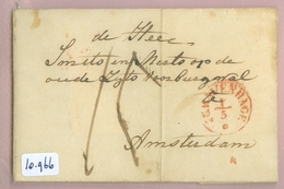 POSTHISTORIE * HANDGESCHREVEN BRIEF Uit 1844 Gelopen Van 's-GRAVENHAGE Naar AMSTERDAM * STEMPEL ZONDER JAARTAL  (10.966) - ...-1852 Préphilatélie