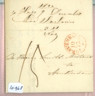 VOORLOPER * HANDGESCHREVEN BRIEF Uit 1844 Gelopen Van 's-GRAVENHAGE Naar AMSTERDAM * STEMPEL ZONDER JAARTAL  (10.968) - ...-1852 Prephilately