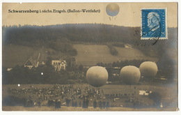 Real Photo Schwarzenberg Erzgeb. Ballon Wettfahrt Concours Montgolfieres Used To Camaguey Cuba - Schwarzenberg (Erzgeb.)