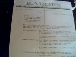 Facture Allemande De 1948  Kardex A  Saarbrucken Ecrite En Allemand Lettre A Entete - 1900 – 1949