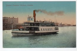 WINDSOR, Ontario, Canada. Ferry Steamer "Excelsior", Windsor, Canada", Pre-1920 Stedman Bros Postcard, Essex County - Windsor