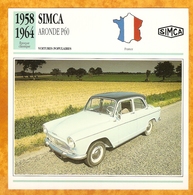 1958 FRANCE VIEILLE VOITURE SIMCA ARONDE P 60 P60 - FRANCE OLD CAR - FRANCIA VIEJO COCHE - VECCHIA MACCHINA - Voitures