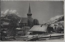 Frutigen - Kirche Mit Elsighorn Im Winter En Hiver - Photoglob - Frutigen