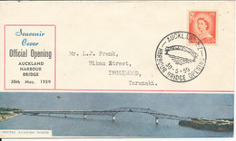 New Zealand FDC 30-5-1959 Auckland Harbour Bridge Opening - FDC