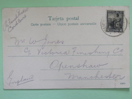 Argentina 1904 Postcard ""Buenos Aires"" To England - Liberty - Briefe U. Dokumente