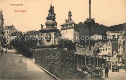 43149207 Karlsbad Eger Marktplatz - Schneeberg