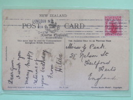 New Zealand Around 1910 Postcard ""Manawatu George"" To England - Commerce - Briefe U. Dokumente