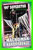 SPORTS, LUTTE - MACHO MAN RANDY SAVAGE - WF SUPERSTAR - COLISEUM VIDEO POSTCARDS - 1993 TITAN SPORTS INC - - Lutte