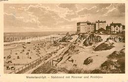 43149634 Westerland Sylt Suedstrand Mit Miramar Und Monbijou Westerland - Other & Unclassified