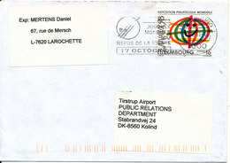 Luxembourg Cover Sent To Denmark 1998 Single Franked - Covers & Documents