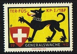 1940  Ter. Fus. KP-1 / 187  Generalswache  ** - Labels