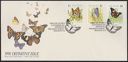 NZ 1991 HIGH VALUE BUTTERFLIES FDC - FDC