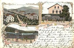 33147272 Bad Wildungen Brunnenstrasse Bayrischer Hof Georg-Victor-Quelle Litho A - Bad Wildungen