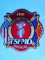 Patch Taylor Snowflake Fire Medical - Firemen